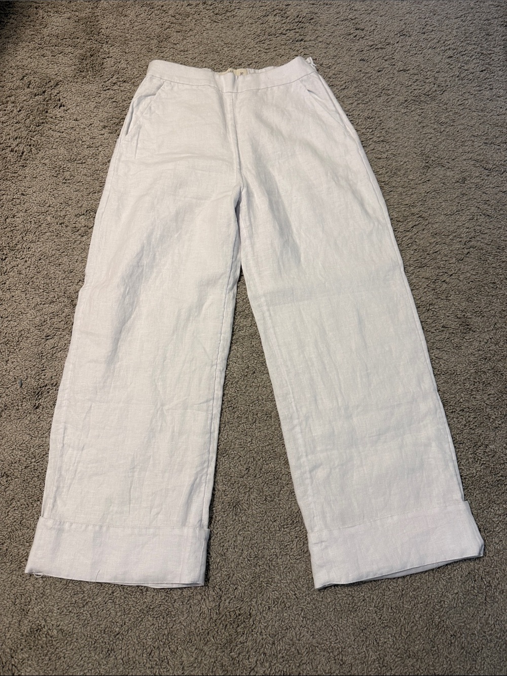 Abercrombie & Fitch White Linen Pants